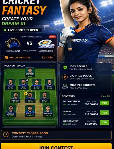 Bet9casino (bet 9 casino) fantasy cricket & matchday visual 3